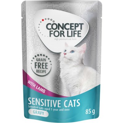 Concept for Life Sensitive Cats jehněčí bez obilovin v omáčce 12 x 85 g