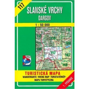Slanské vrchy Dargov 1:50 000 turistická mapa