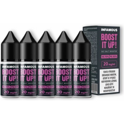 Infamous Liqonic NicSalt DL booster 70/30 20 mg 5x10 ml – Zboží Dáma
