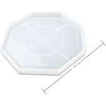 Manumi Silikonová forma na odlévání křišťálové pryskyřice podtácek oktagon 197x197x15mm 3 ks – Sleviste.cz