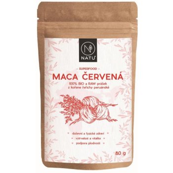 NATU Maca červená BIO prášek 80 g