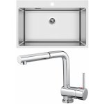Set Sinks N108 Blocker 760 V 1mm, kartáčovaný + Mix 3 P Chrom - lesklý – Zboží Mobilmania