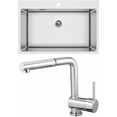 Set Sinks N108 Blocker 760 V 1mm, kartáčovaný + Mix 3 P Chrom - lesklý – Zboží Mobilmania