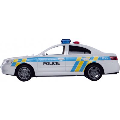 Teddies Auto policie dodávka plast 15cm na setrvačník se zvukem a světlem – Zboží Mobilmania