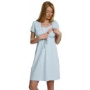 Těhotenské a kojící pyžamo a košilka Italian Fashion Felicita noční košile modrá