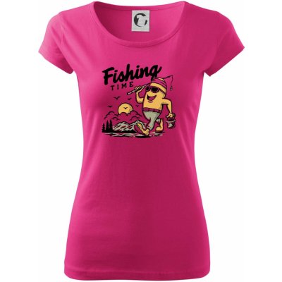 Fishing Time na výletě Pure dámské triko Purpurová – Zboží Mobilmania