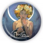 Kovový otvírák Alfons Mucha - Luna, ø 5,8 cm – Hledejceny.cz