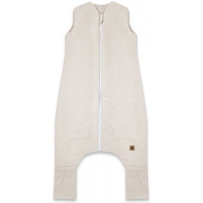 Miminu Spací vak se zahrnovacími nohavičkami Soft Interlock proužek béžový – Zboží Dáma
