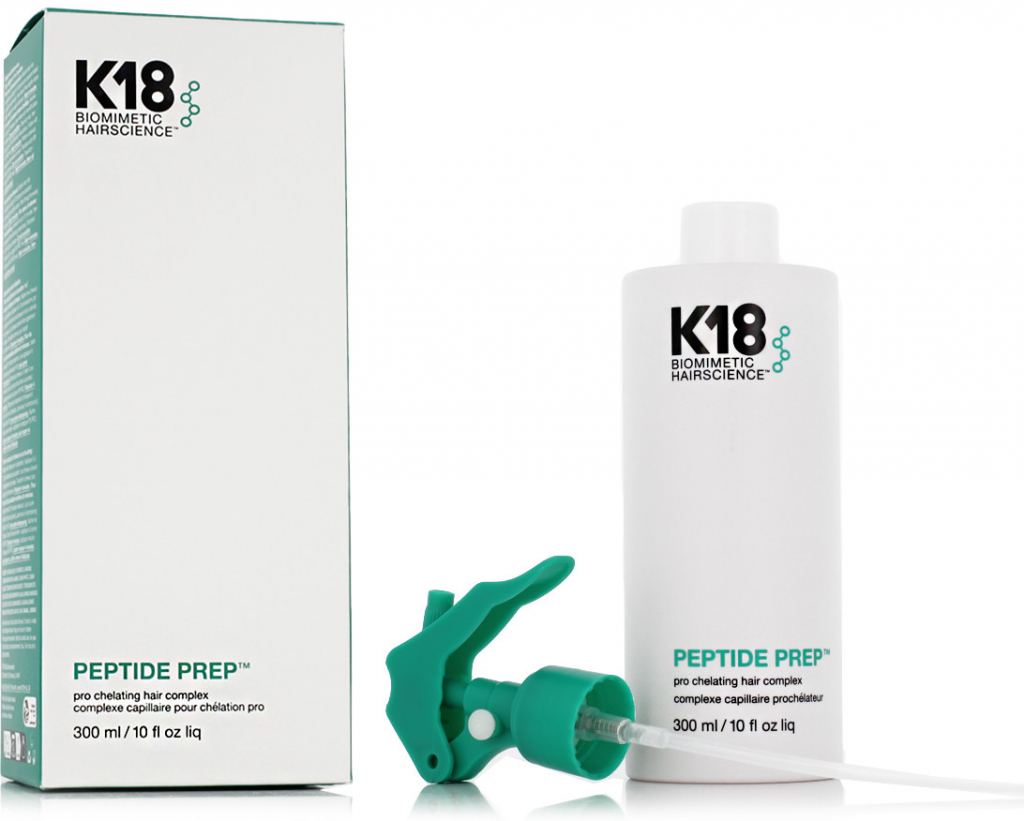 K18 Peptide Prep Pro Chelating Hair Complex kúra pro odstranění těžkých kovů z vlasového vlákna 300 ml