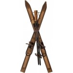 Hnědá antik dřevěná dekorace lyže Ski Vintage - 11*4*28 cm - Clayre & Eef – Hledejceny.cz