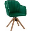 Jídelní židle MOB Daine buk / smaragdová