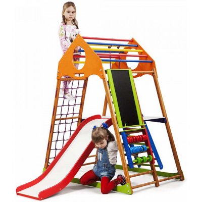 KinderSport hrací sestava RocketPlus3 s ribstole a se skluzavkou – Hledejceny.cz