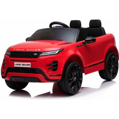 Beneo elektrické autíčko Range Rover Evoque Jednomístné Kožená sedadla MP3 Přehrávač s přípojkou USB / SD Pohon 4x4 Baterie 12V10AH Eva kola Odpružené nápravy Klíčová třípolohové star červená – Zbozi.Blesk.cz