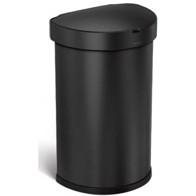 NIKARO s.r.o. Bezdotykový půlkulatý odpadkový koš Simplehuman 45l, černá – Hledejceny.cz