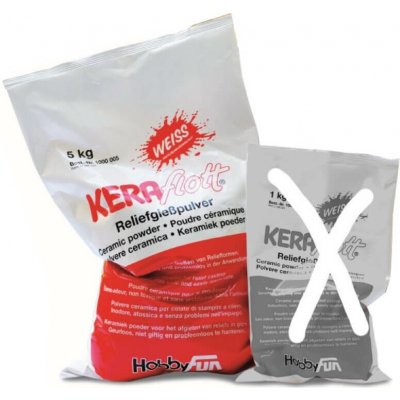 HobbyFun KERAflott - keramická, vysoce pevná bílá odlévací hmota 5 kg – Hledejceny.cz