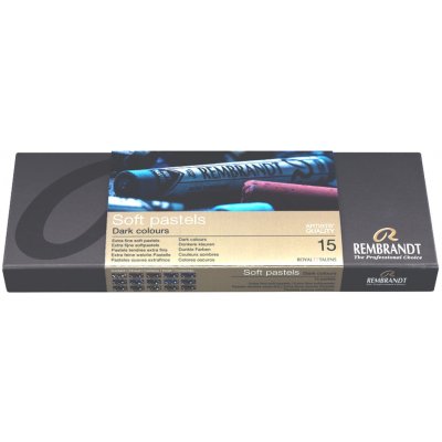 Rembrandt sada měkkých pastelů dark colours 15 ks – Sleviste.cz