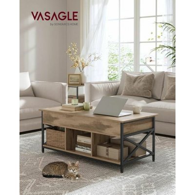 Vasagle LCT209K02 GASPAR 50 x 100 x 48-63 cm camel hnědá / černá – Hledejceny.cz