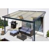 Pergola Gutta Terrassendach Premium hliníková pergola 8125x5060mm bílá akryl 16 mm bronz