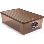 Stefanplast plastová krabička s víkem Elegance 38,5 x 17 x 59,5 cm Čokoládová – Zboží Dáma