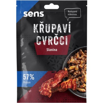 Sens Pražení cvrčci Slanina 16 g – Zboží Dáma