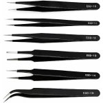 Pronett 6 dílná sada antistatických pinzet černá – Sleviste.cz