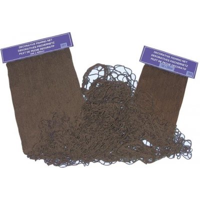 Dekorativní rybářská síť 200x400cm - hnědá – Zboží Mobilmania