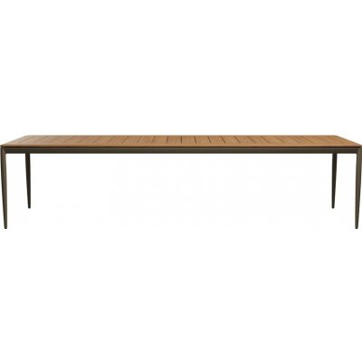 Tribu Jídelní stůl Nagomi, obdélníkový 320x100x74,8 cm, rám hliník dark bronze, deska teak – Hledejceny.cz