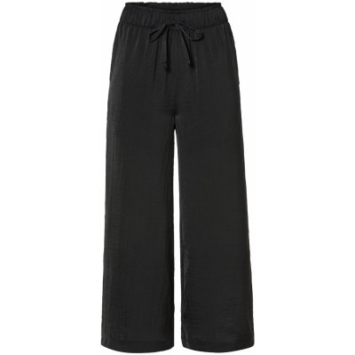 Esmara Dámské saténové kalhoty Wide Leg černá – Zboží Mobilmania