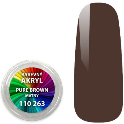Expa nails akryl pudr matný pure brown 4 ml – Zboží Dáma