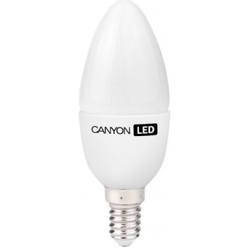 Canyon LED COB žárovka E14 svíčka mléčná 6W 470 lm Teplá bílá 2700K 220-240 150 ° Ra> 80