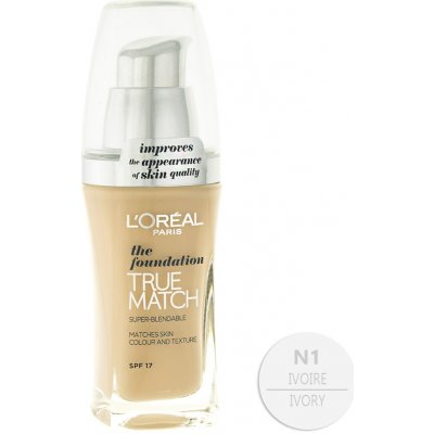 L'Oréal Paris True Match make-up N1 Ivory 30 ml – Zboží Dáma