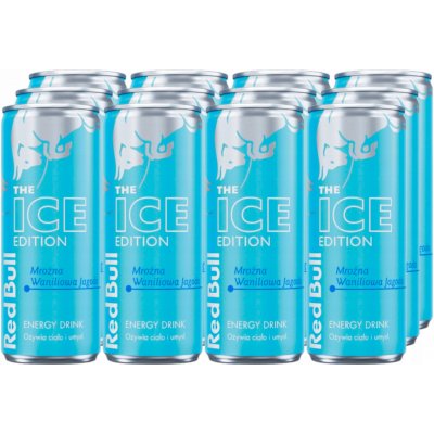 Red Bull Energetický nápoj Ice Edition Vanilka-borůvka 12 x 250 ml – Sleviste.cz