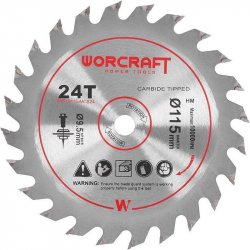 Worcraft Kotouč pilový 115x9,5 mm 24T CMCS-S20LiB