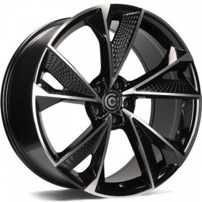 Carbonado Luxury 9,5x21 5x112 ET25 black front polished – Zboží Mobilmania