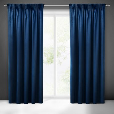 Pierre Cardin ZATEMŇOVACÍ ZÁVĚS NA PÁSCE PIERRE CARDIN SIBEL 140X270 CM TMAVĚMODRÁ – Sleviste.cz