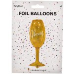 Balón fóliový Sklenice šampaňského champagne \ Cheers\ 28x80 cm – Zboží Dáma
