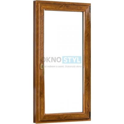 OKNOSTYL.cz REHAU Smartline+ jednokřídlé pravé Bílá/Zlatý dub 95 x 208 cm – Hledejceny.cz