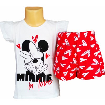 Eplus M pyžamo Minnie bílá červené