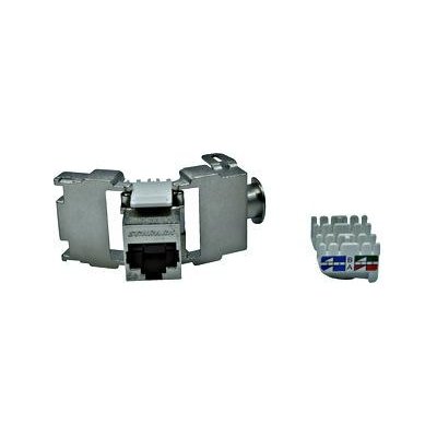 SCHRACK Keystone modul RJ45 stínený, Cat.5e, samozářezový, SFA HSEMRJ5GWS