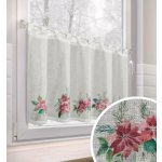 Vánoční dekorační krátká vitrážová záclona do kuchyně BETLEHEM 150x60 cm MyBestHome – Hledejceny.cz