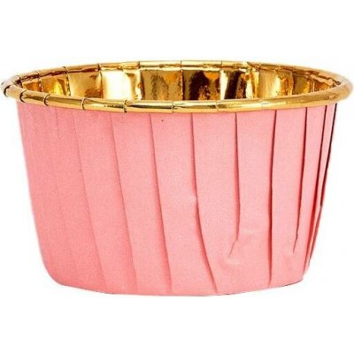 Cakesicq Košíčky na muffiny růžové s pevným okrajem 50x39mm 50ks – Hledejceny.cz