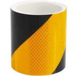 Happy End Vysoce reflexní výstražná páska pravá 10 cm x 25 m černo-žlutá – Sleviste.cz