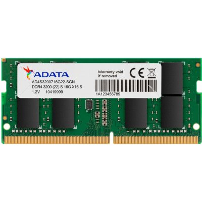 Adata SO-DIMM DDR4 16GB 3200MHz CL22 1x16GB AD4S320016G22-SGN – Zboží Mobilmania