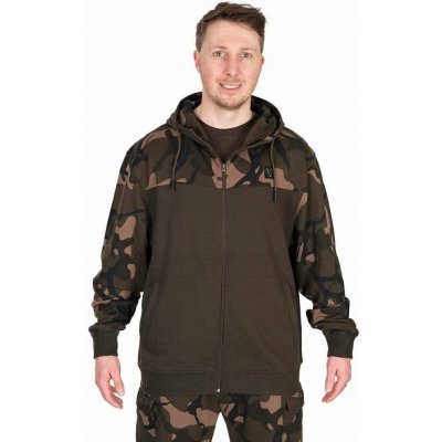 Fox LW Split Zip Hoody mikina bunda khaki/camo – Zboží Mobilmania