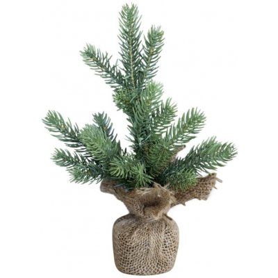 Chic Antique Zelený vánoční stromek v jutě Fleur Fir Tree - 27cm - Chic Antique – Hledejceny.cz