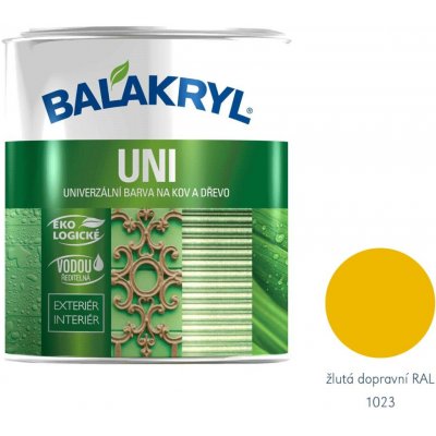 Balakryl Uni lesk 0,7 kg žlutá dopravní – Zboží Mobilmania