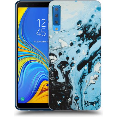 Pouzdro Picasee silikonové Samsung Galaxy A7 2018 A750F - Organic blue černé – Zboží Mobilmania