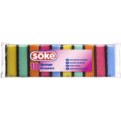 Spontex Söke houbičky na nádobí s drátěnkou, 80 x 60 mm, 10 ks – HobbyKompas.cz