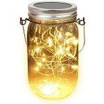 Bezdoteku LEDSolar solární závěsná vánoční sklenice s řetězem teplá bílá 1 ks iPRO 1W teplá bílá – Zboží Dáma