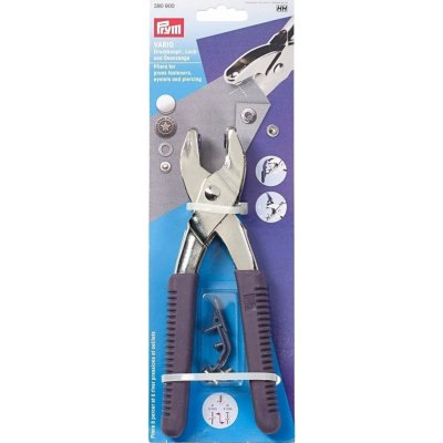 Prym nýtovací a děrovací kleště Vario PRYM 390900 na druky a průchodky, kovové, 8,5 x 20cm – Zboží Dáma